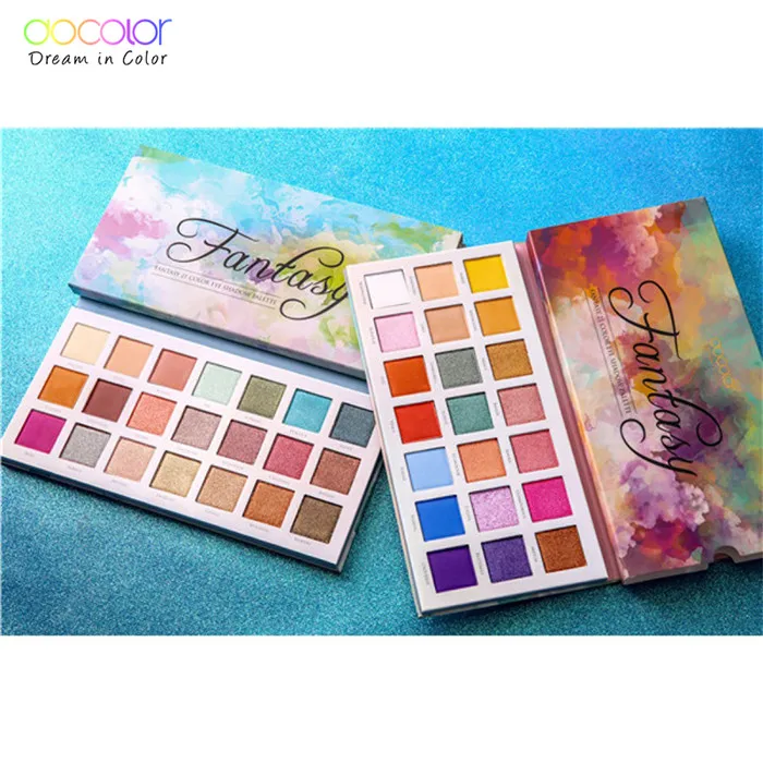 2PCS Palette Do color, 21 цвет, палитра теней для век, 2 вида, Очаровательная палитра для макияжа, матовые мерцающие пигментные тени для век, пудра - Цвет: 2PCS Palette