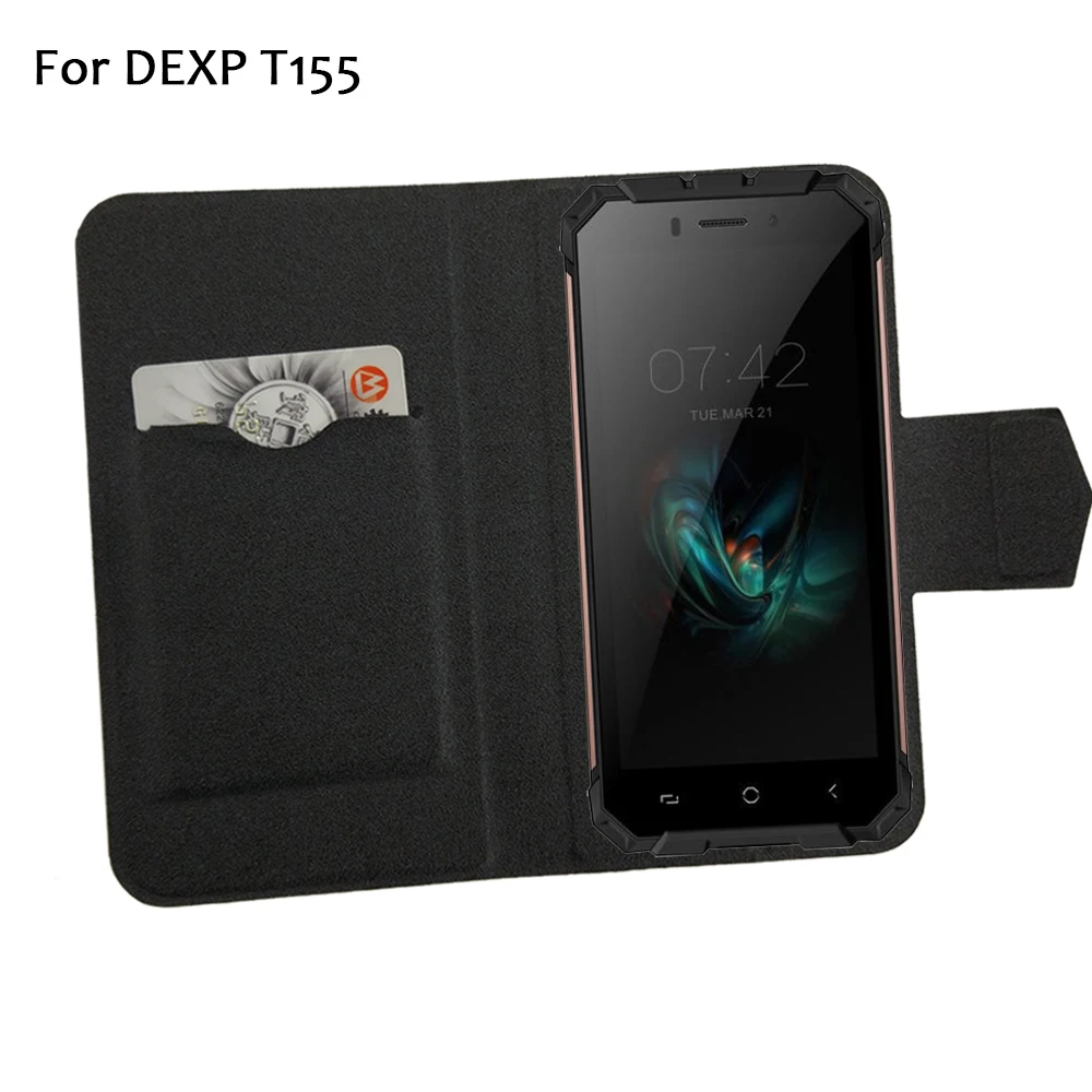 5 цветов Лидер продаж! Чехол DEXP T155 кожаный чехол для телефона заводская цена