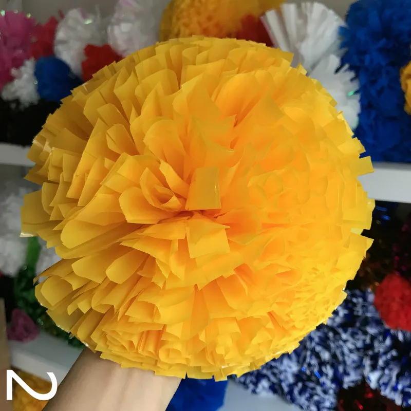 

10pcs Cheerleader Pom Pom 1,000*3/4" Baton Handle Game Cosplay Poms Pompom