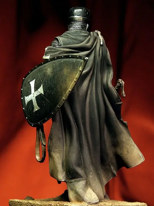 Неокрашенный набор, 1/18, 90 мм, рыцарский Hospitaller, XIII век, 90 мм, рисунок, история, смола, фигурка, Миниатюрная игрушка