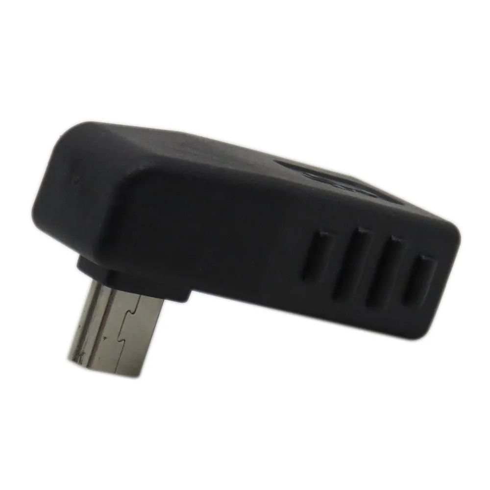 Высокое качество 90 градусов вниз правый угловой USB Женский к Мини Мужской OTG