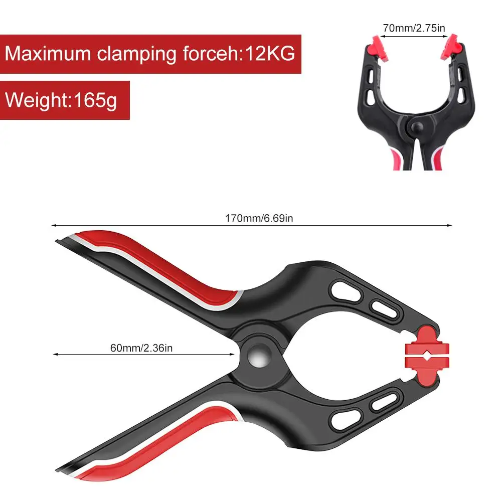 Сверхмощный деревообрабатывающий пластиковый пружинный зажим сильный тип