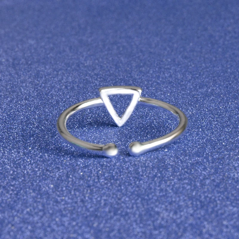 925 пробы серебряные кольца Elegence высокое качество треугольные для маленьких