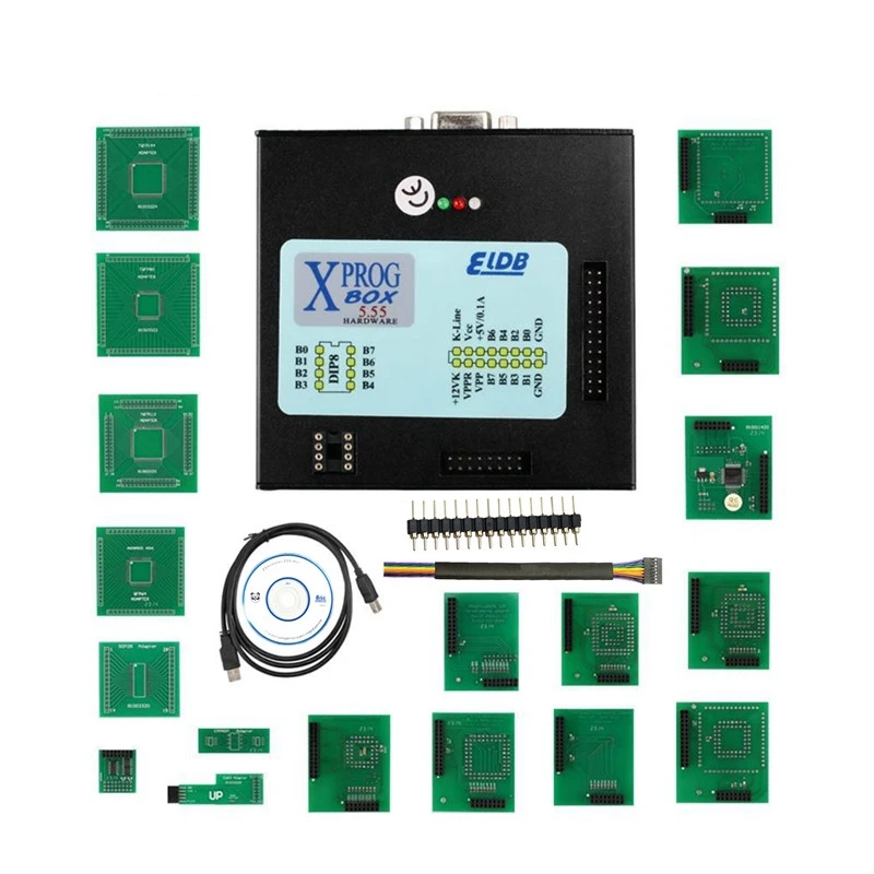 Новейший XPROG V6.12 V5.84 V5.55 USB ключ с полным адаптером XPROG-M лучше, чем XPROG V5.60/V5.55/V5.0 X prog металлическая коробка