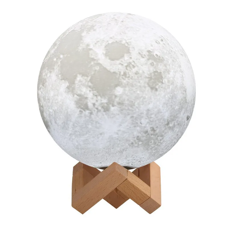 AGM Moon лампы Светодиодные Night Light Touch лунный свет 2 цвета изменить luminaria подарок для