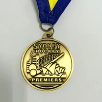 customized medal in 50mm diameter made in goldsilverbronze finish attached with a ribbon300pcs