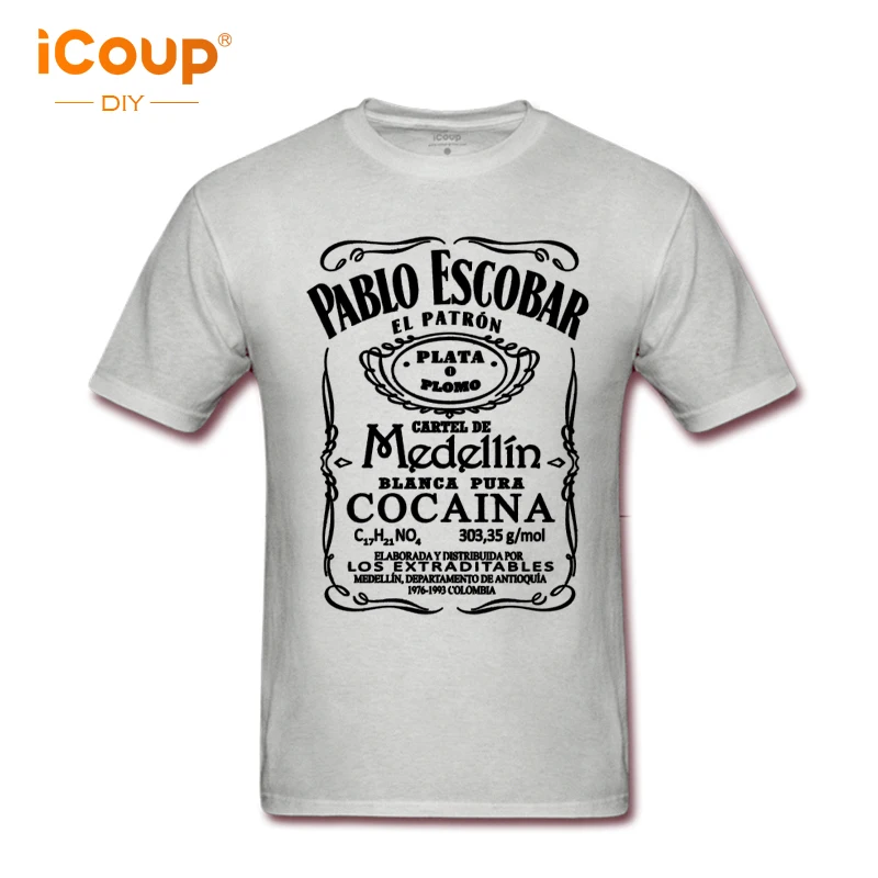 2018 icoup spring clothing brand Pablo Escobar sleeves casual mesh six colors men's o-neck Cotton T shirt | Мужская одежда