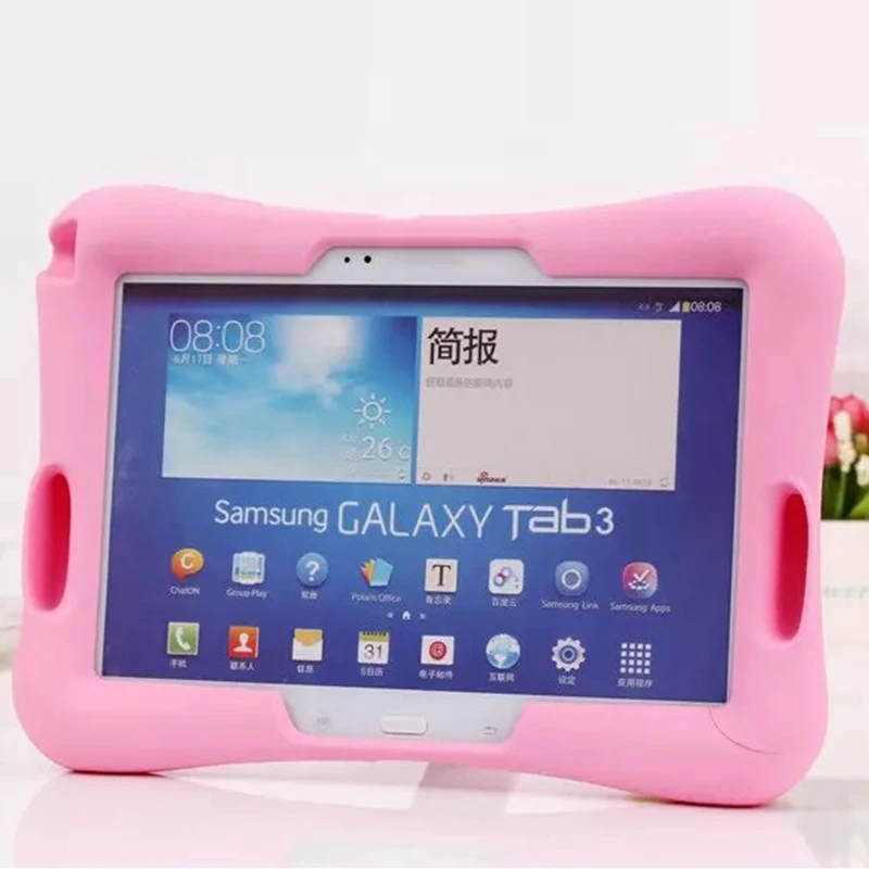 Чехол для Samsung Galaxy Tab 4 10 1 T530 531 T535/Tab 3 P5200 P5210 P5220 мягкая силиконовая подставка