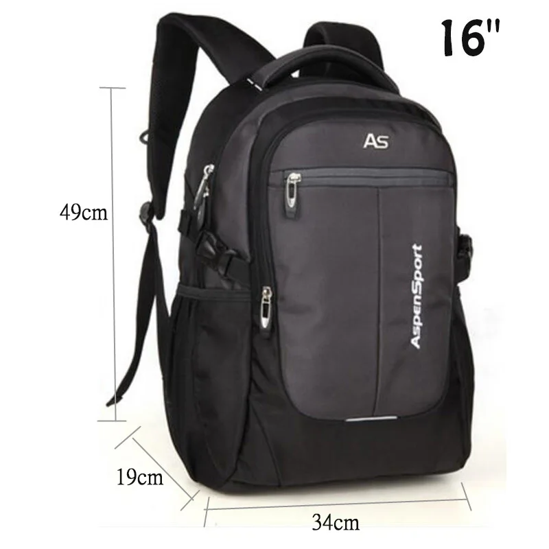 

Eddie ran 17 inch backpack Male nylon bag business men laptop bag bag leisure travel high school students high grade School bag