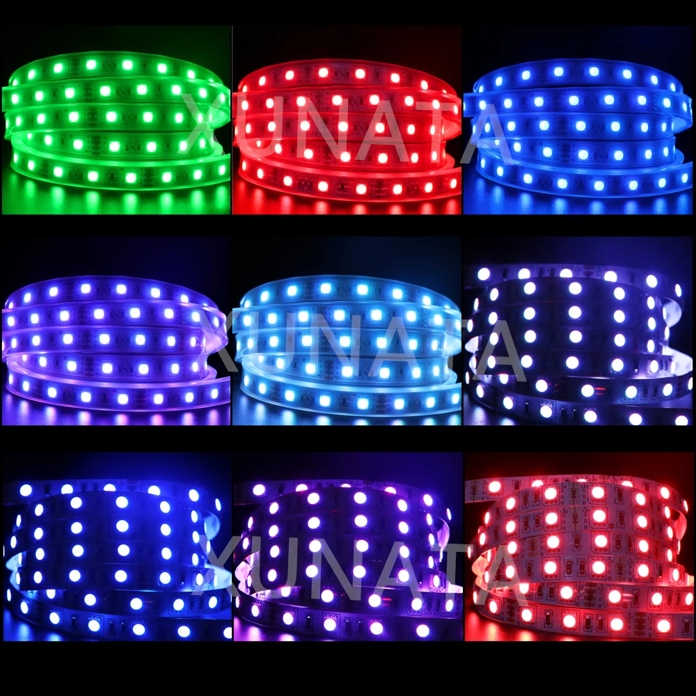 Светодиодная лента RGB RGBW 5 м 4 цвета в 1 светильник 12 В 24 60 светодиодов/м гибкая