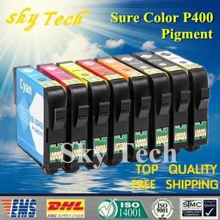 8PK 324 совместимые картриджи для Epson Sure Color P400 картридж T3240 T3249. С пигментными