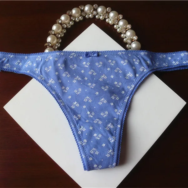 Трусы женские Underwear Women Сексуальные Трусики Стринги И Г Строки Хлопок женский Сексуальный Цветочный Принт Белье Горячей Продажи Строка Г Трусиков PM502 трусы женщин