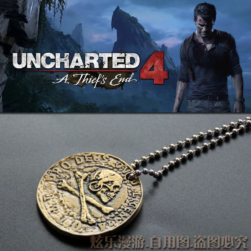 Монета ожерелье PS4 игра неизведанная 4 A вор конец Натан Дрейк ожерелья