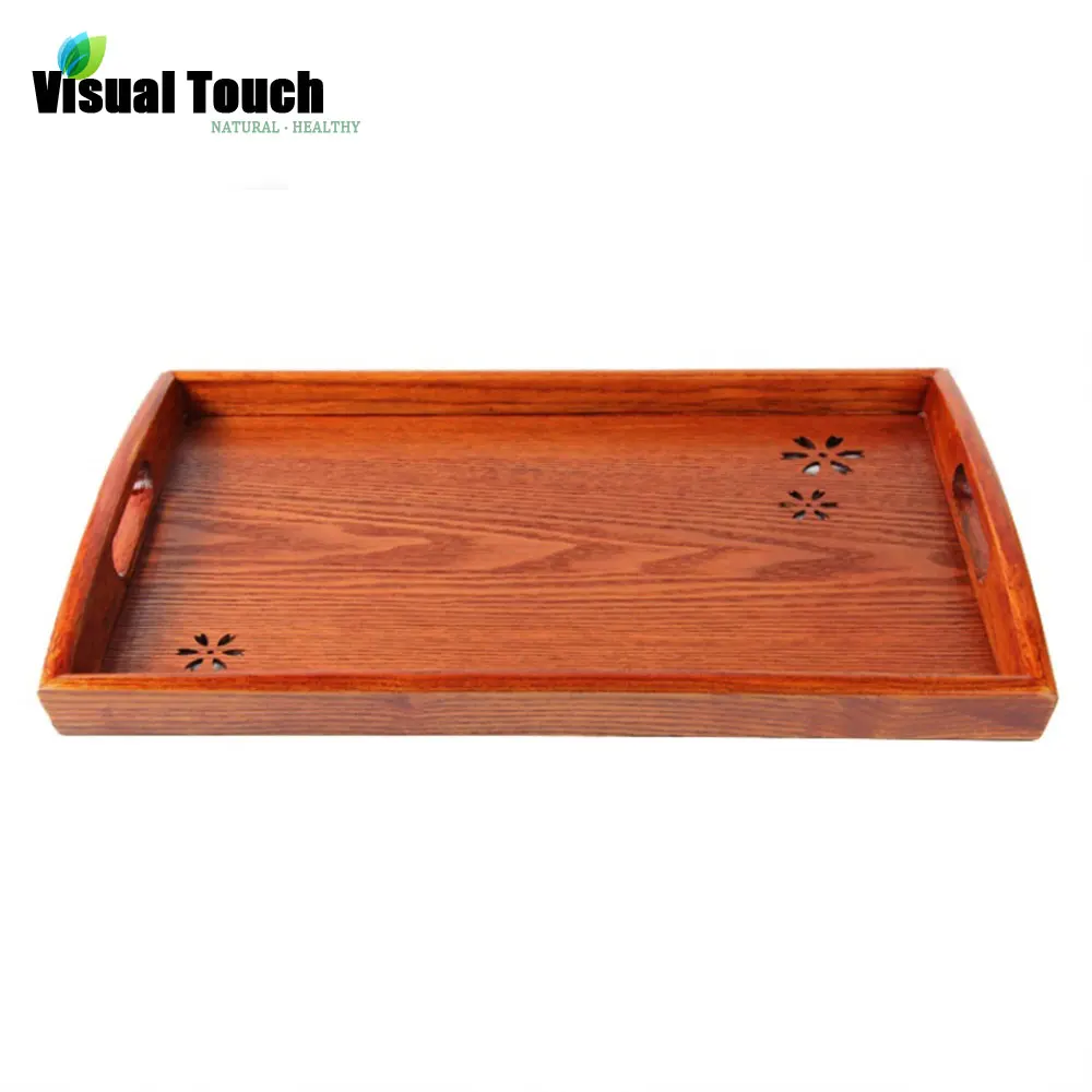 Визуальное касание 42 5 см/16 7 Дюйма вишневого дерева цветочный узор Деревянный