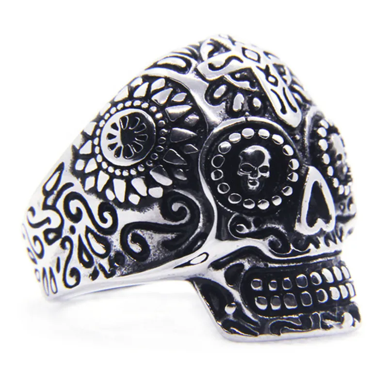 Rany &amp Roy новинка мужское кольцо с черепом из нержавеющей стали 316L