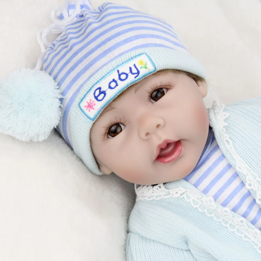 Кукла Bebe-Reborn силиконовая для новорожденных мальчиков и девочек 55 см | Игрушки