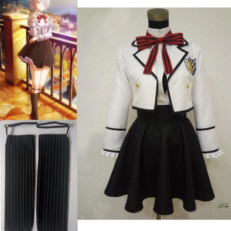 Аниме Kishuku Gakkou no Juliet Chartreux Westia школьная форма карнавальный костюм|Костюмы аниме| |