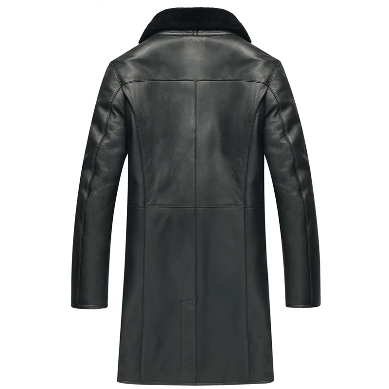 Мужская Меховая куртка из овечьей кожи длинная теплая парка TJ19|parka long|parka parkaparka long