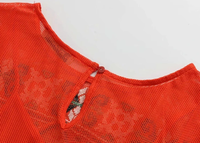 Женское винтажное милое красное мини платье с вышивкой pathwork женские платья