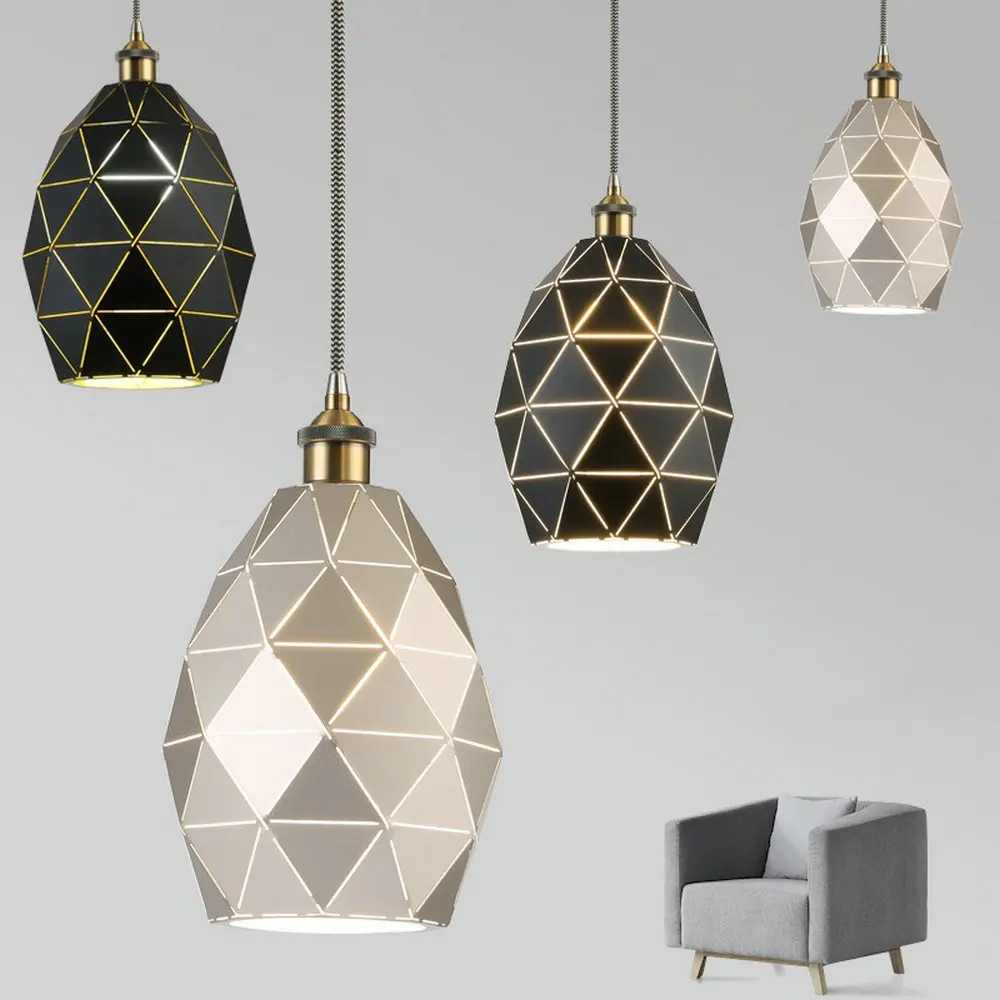 Лофт скандинавский винтажный промышленный декор черная Подвесная лампа