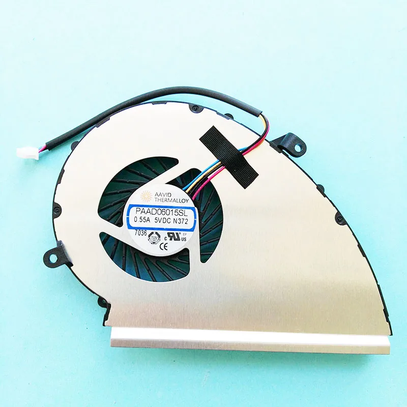 GPU FAN Процессор GPU вентилятор охлаждения для MSI GE72VR GP72VR 6RF 7RF GP72MVR GL72VR Вентилятор Кулер PAAD06015SL N366 N372 DC 5 В 0.55A - Цвет лезвия: GPU FAN