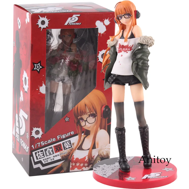 with box P5 Persona 5 футаба Сакура 1/7 масштабная фигурка ПВХ фигурка Коллекционная модель игрушки - Цвет: with box