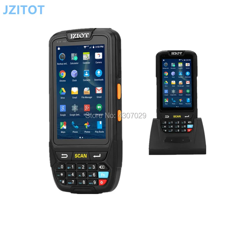 Android 7.0 Mobile 2D Barcode Scanner NFC Reader Wireless Bluetooth WIFI 4G | Компьютеры и офис