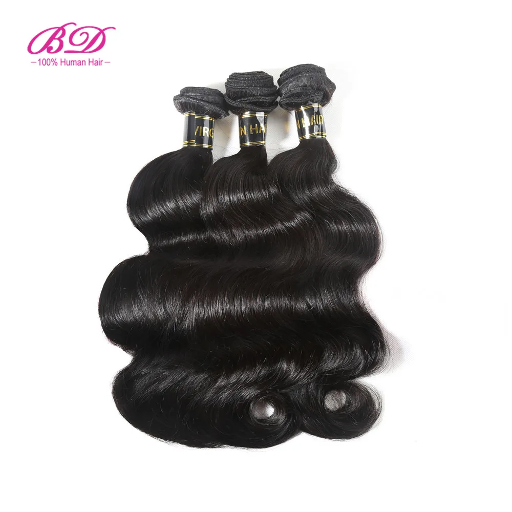 

10 А малазийские натуральные волосы, волнистые человеческие волосы в пучках, выровненные волосы с кутикулой, 1/3 шт., натуральный цвет, бесплат...