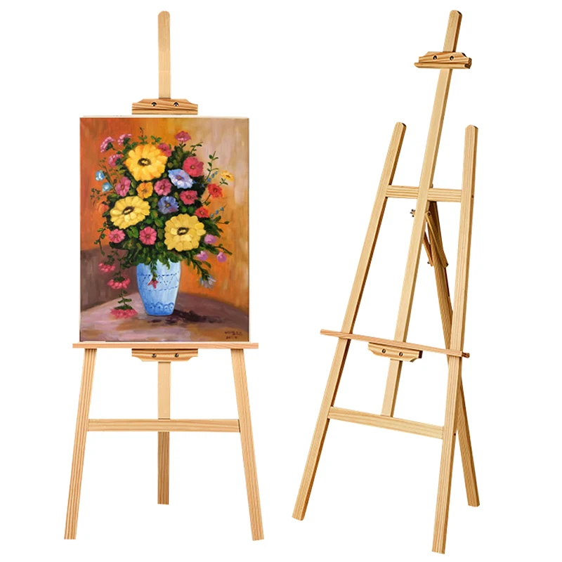 Painting Easel Caballete Pintura High Quality Wood Oil Sketch Watercolor Drawing Easel Poster Display Stand Gallery Art Supplies