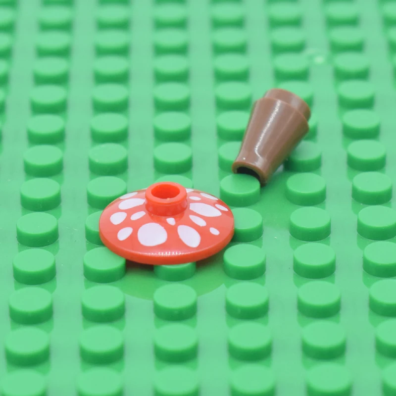 20 шт. городской садовый блок кубики Moc DIY 2x2 грибные растения цветы трава кустарник