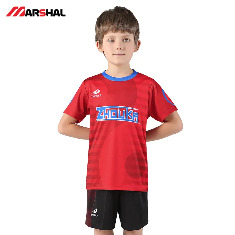 Футболки для футбола Детские рубашки тренировочная форма с короткими рукавами