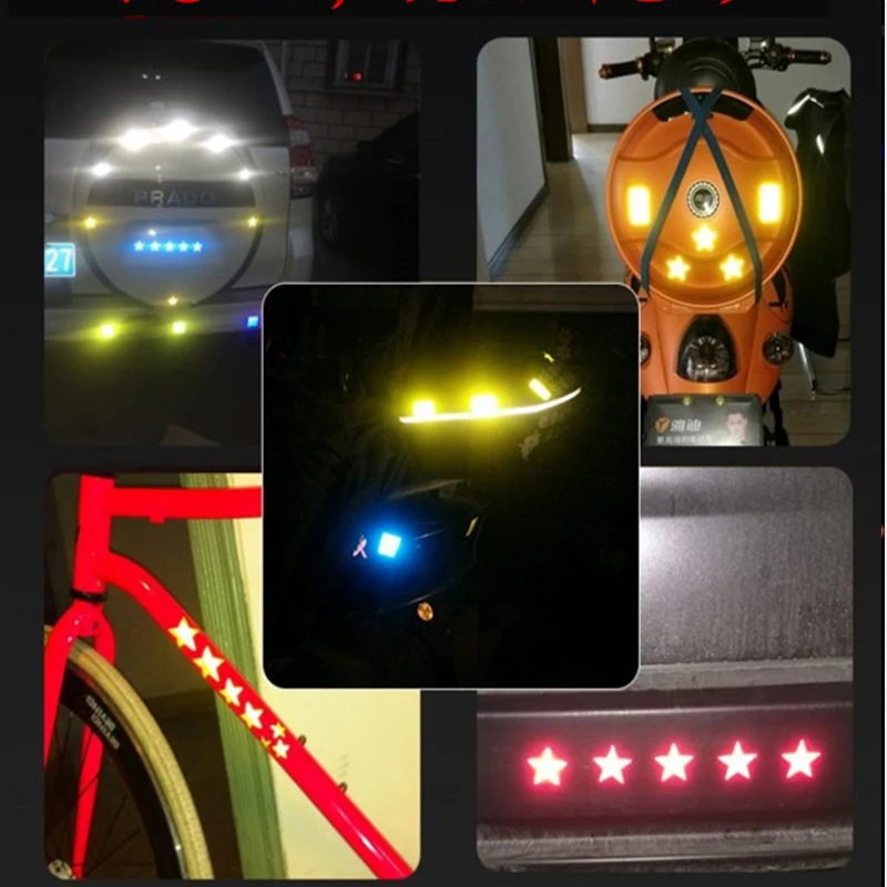 5 шт. автомобильные светоотражающие наклейки для Alfa Romeo 159 Kia Ceed Rio Cerato Sportage Subaru Foreste