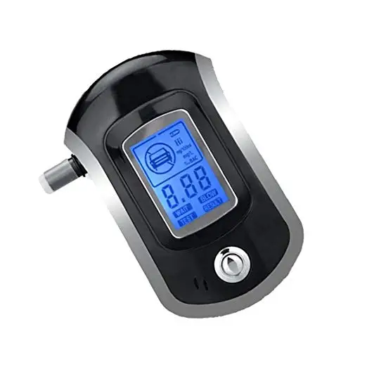 New hots Professionele Mini Politie Digitale Lcd-scherm Adem Alkohol Alcohol Tester Blaastest AT6000 Bafometro Alcoholimetro hot | Бытовая