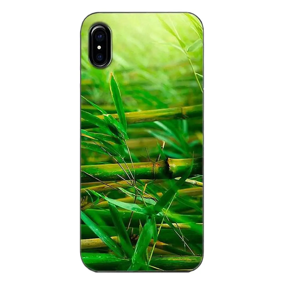 Tpwxnx зеленый бамбук Природа стиль для Galaxy Alpha Core Prime Note 4 5 8 S3 S4 S5 S6 S7 S8 S9 mini edge Plus