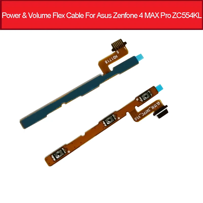 

Power & Volume Button Flex Cable For ASUS Zenfone 4 MAX Pro ZC554KL Power Volume ON OFF Switch Side Key Flex Ribbon Repair Parts