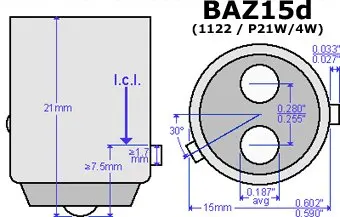 ANGRONG 2x BAZ15d 566 P21/4 Вт SAMSUNG светодиодный фонарь бокового свечения индикатор противотуманного хвоста дальнего света 15 Вт