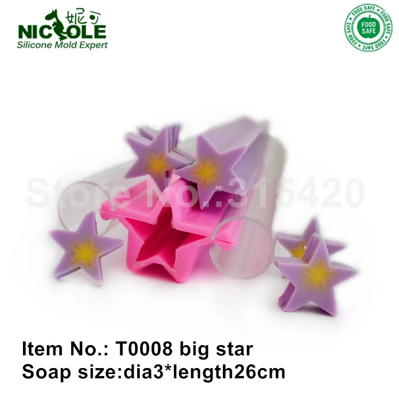 Николь силиконовые трубки Мыло Плесень DIYCandle формы - Цвет: T0008