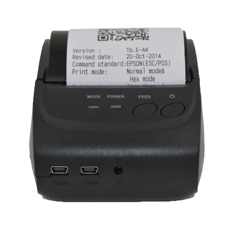 Термальный чековый принтер 58 мм USB интерфейс POS маленький штрих-кода для билетов