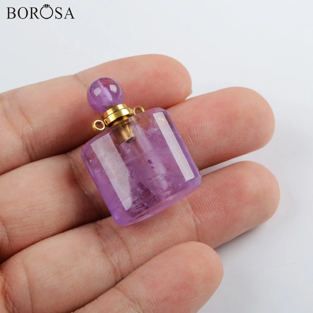BOROSA дизайн 3/5 шт. Новый парфюмерный флакон в Форме Натурального аметиста