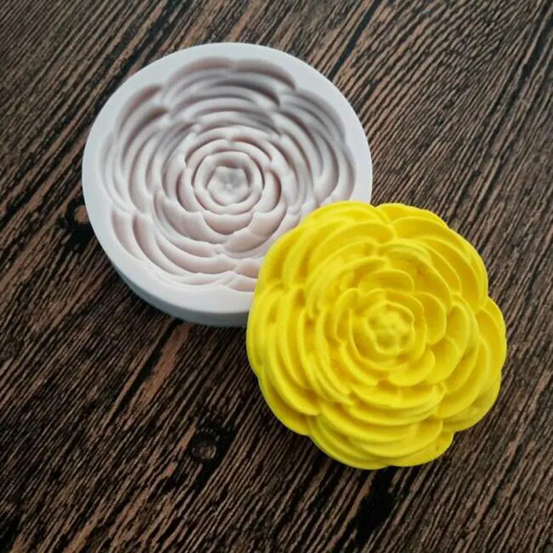 Силиконовая форма в виде цветка розы помадная инструменты для украшения тортов