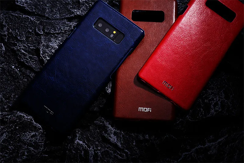 Для samsung galaxy note 8 чехол MOFi для samsung note 8 кожаный чехол SM-N9500 SM-N950F задняя крышка винтажная для samsung note8 жесткая