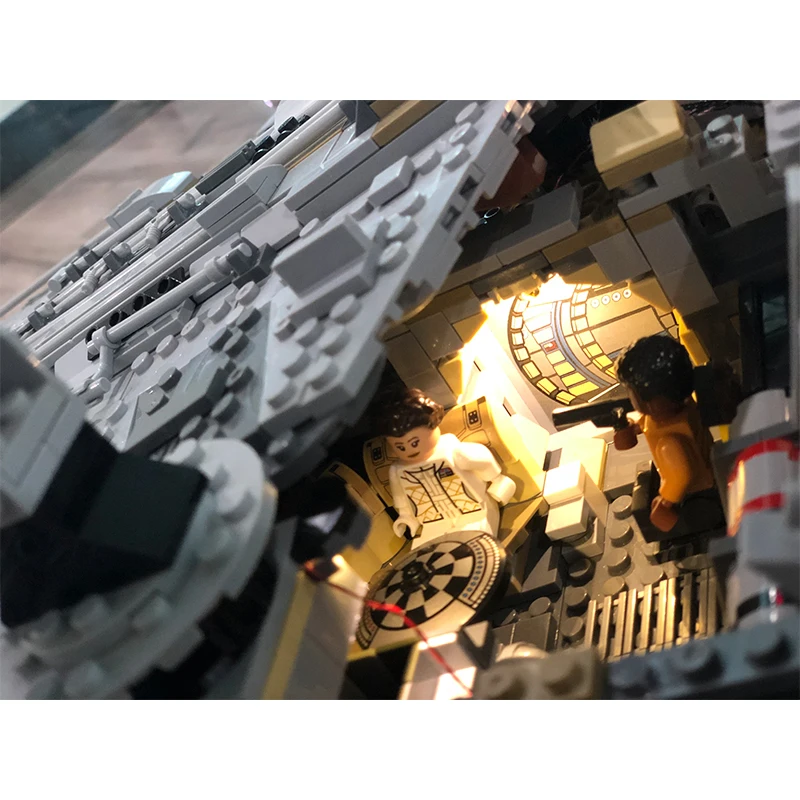Комплект со светильник кой для LGset Star 75192 и 05132 Millennium конструктор модель блока