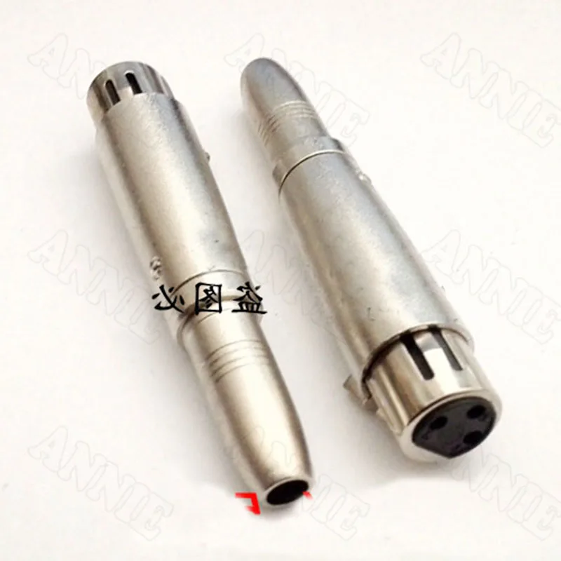 30pcs/lot K3P 3 Pin XLR Female to K6.5 Interface Adaptor Audio Conversion Connector 3-core Changeover Plug | Обустройство дома