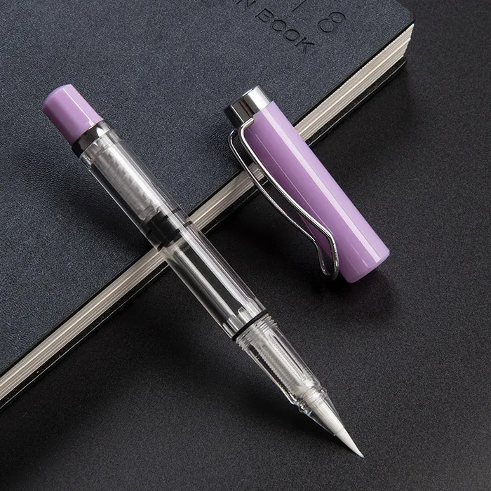 Purple Bianyo, 8 видов цветов, фонтаны, мягкая водная кисть, ручка, современные кисти, ручки, многоразовые чернила, ручка для каллиграфии, рисования, письма, товары для рукоделия - Цвет: Purple