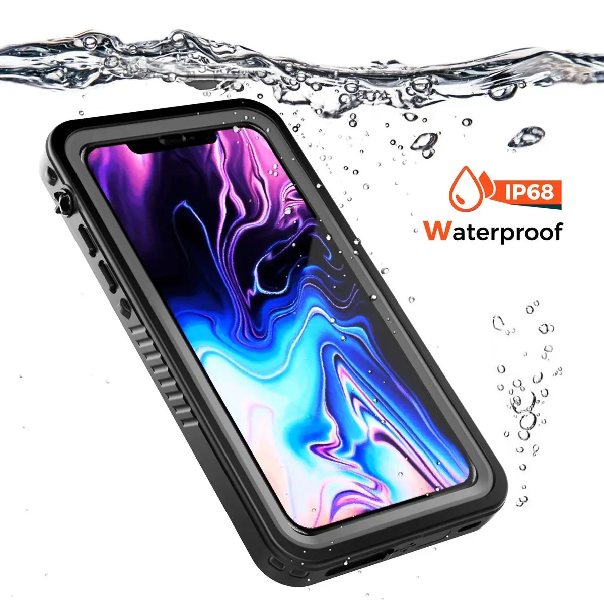 01 Для iPhone XR Чехол IP68 Водонепроницаемый Защита на 360 градусов противоударный чехол для плавания для дайвинга для iPhone Xs Max чехол для подводного плавания - Цвет: 01