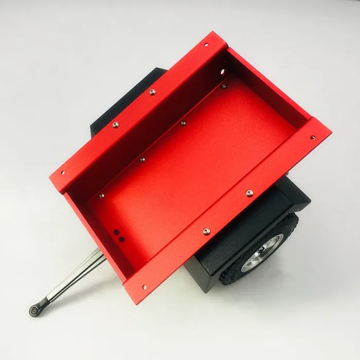 1 комплект RC Hiker DIY мини-прицеп 180*165*110 мм мини-трактор с ЧПУ W резиновая шина колеса+ обод ступицы колеса для 1/10 SCX10II D90 RC автомобилей