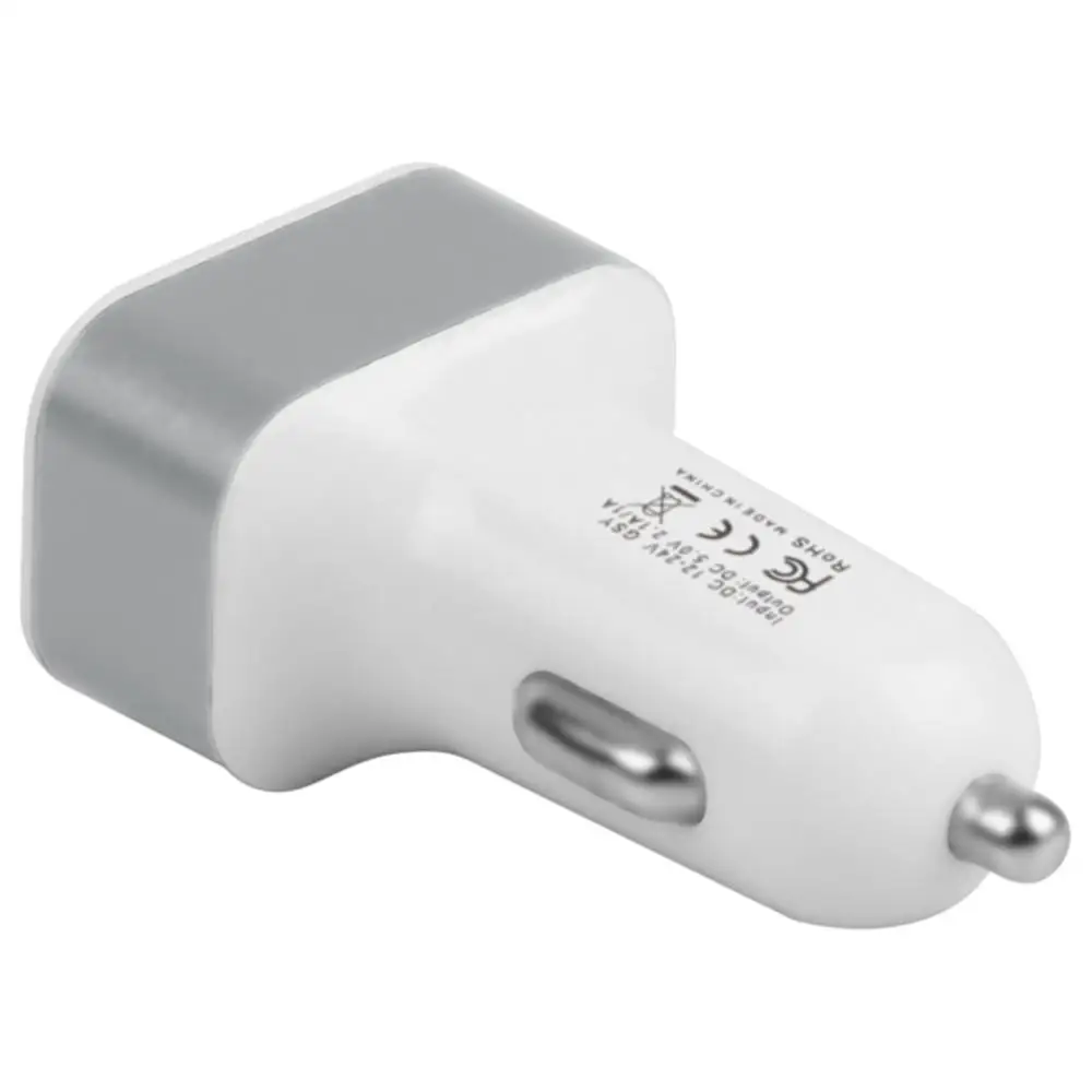 KOOYUTA Универсальное USB Автомобильное зарядное устройство 3 порта автомобильное зарядное устройство адаптер автомобильный прикуриватель 2.1A 1A для iPhone 8 LG htc samsung