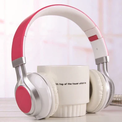 Rose Red TOPROAD проводные наушники 3,5 мм Складная стереогарнитура audifonos наушники повязка с микрофоном для IOS Andorid смартфон компьютер - Цвет: Rose Red