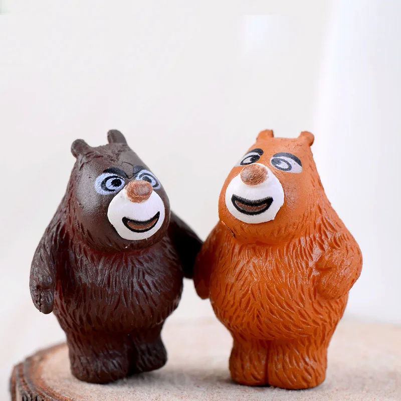 Новый 1 шт. милый медведь большой брат DIY смолы фея сад ремесло украшения