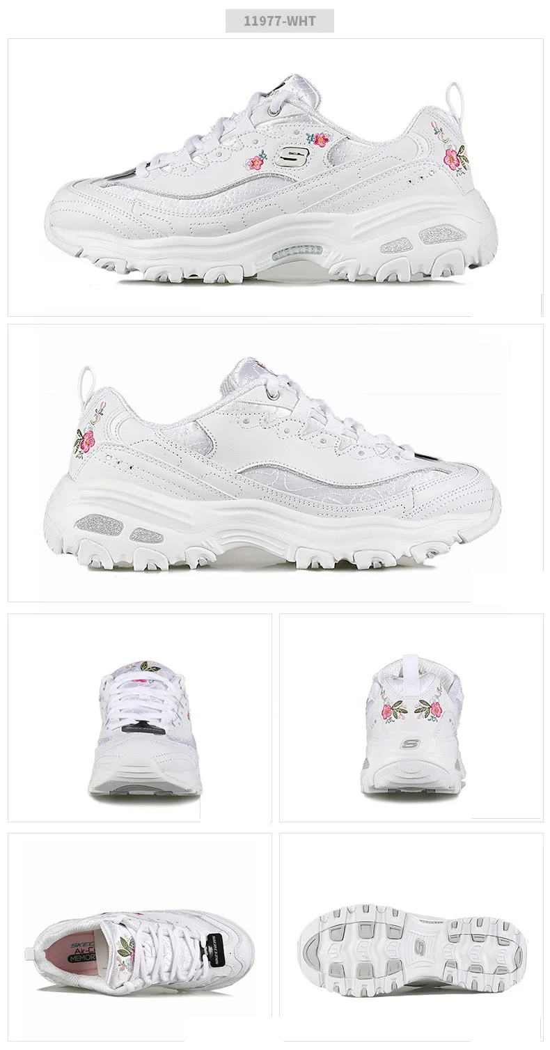 Skechers/Новое поступление; женская повседневная обувь; модные кроссовки на платформе; роскошная дизайнерская обувь для женщин; D'lites; повседневная обувь; 11977-LTPK